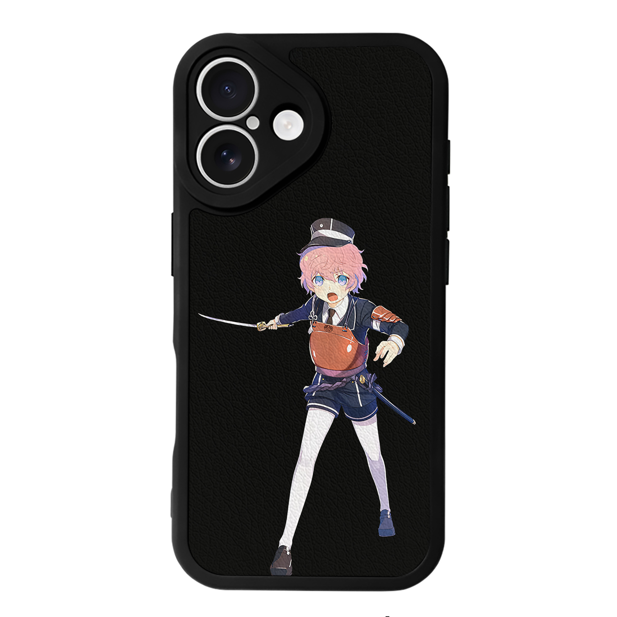 （画像用） 刀剣乱舞 Touken Ranbu 【iPhone 16シリーズ対応】シリコンスマホケース（レザー調） 材質：シリコン